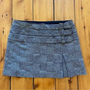 Vintage Express Wool Mini Skirt